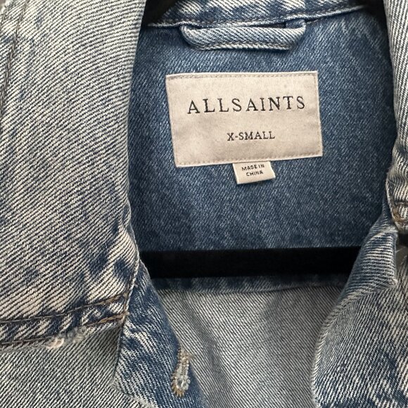 All Saints Denim Jacket Size Extra Small (Worn on the set of Good Girls) - Picture 2 of 5